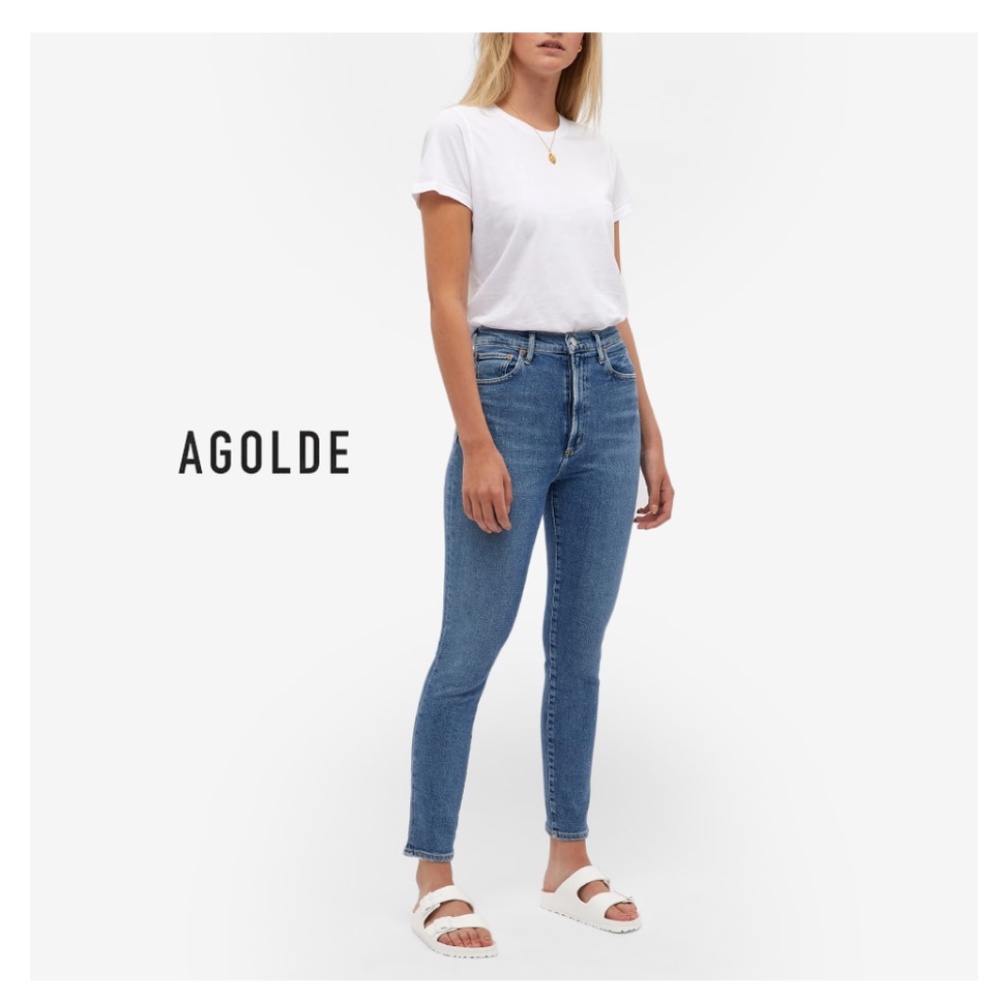 AGOLDE High Rise Pinch Waist Skinny Jean